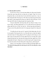 Luận văn Xác định liều lượng phân bón thích hợp cho lúa PC6 trên đất phù sa sông Thái Bình