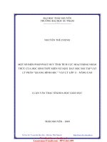 luận văn thạc sĩ Một số biện pháp phát huy tính tích cực hoạt động nhận thức của học sinh thpt miền núi khi dạy học bài tập vật lý phần “quang hình học ” vật lý lớp 11 - nâng cao