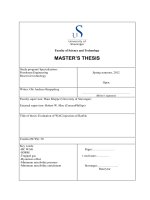 Master thesis evaluation of WAG injection at ekofisk  Evaluation of WAG injection at Ekofisk