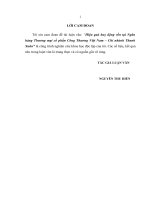 luận văn thạc sĩ Hiệu quả huy động vốn tại ngân hàng thƣơng mại cổ phần công thƣơng việt nam   chi nhánh thanh xuân