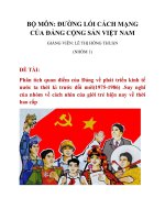 Phân tích quan điểm của Đảng về phát triển kinh tế nước ta thời kì trước đổi mới(19751986) .Suy nghĩ của nhóm về cách nhìn của giới trẻ hiện nay về thời bao cấp
