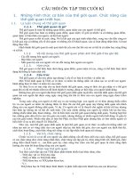 CÂU HỎI ÔN TẬP THI CUỐI KÌ MÔN TRIẾT HỌC