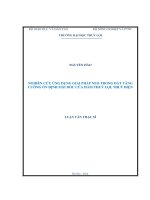 nghiên cứu ứng dụng giải pháp neo trong đất tăng cường ổn định mái dốc cửa hầm thuỷ lợi, thuỷ điện 