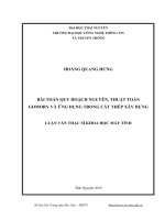 Bài toán quy hoạch nguyên, thuật toán Gomory và ứng dụng trong cắt thép xây dựng (LV thạc sĩ)
