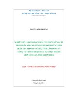 MỘT SỐ ĐẶC ĐIỂM CẤU TRÚC RỪNG CÂY THẤP TRÊN NÚI CAO VÙNG GIÁP RANH GIỮA VƯỜN QUỐC GIA BI DOUP- NÚI BÀ, TỈNH LÂM ĐỒNG VÀ CÔNG TY TRÁCH NHIỆM HỮU HẠN MỘT THÀNH VIÊN LÂM SẢN, TỈNH KHÁNH HOÀ