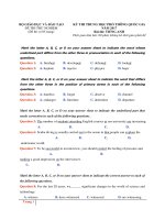 Bộ 20 đề thi thử môn anh THPT quốc giá 2017 co lời giải chi tiết