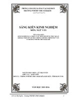 SKKN Kinh Nghiệm Lựa Chọn Và Sử Dụng Đồ Dùng Trực Quan Khi Dạy Một Số Văn Bản Trong Chương Trình Ngữ Văn Ở Trường Ptdtbt-Thcs Đăk Kôi