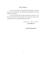 luận văn thạc sĩ hoàn thiện kế toán doanh thu, chi phí và kết quả kinh doanh tại công ty cổ phần thƣơng mại hồng ha