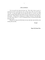 luận văn thạc sĩ hoàn thiện công tác quản trị marketing mix đối với mặt hàng may mặc tại tổng công ty may 10 tại thị trƣờng việt nam 