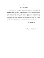 luận văn thạc sĩ kế toán chi phí sản xuất và tính giá thành sản phẩm tại công ty TNHH phú tân 