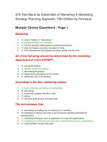 375 test bank for essentials of marketing a marketing strategy planning approach 13th edition by perreault