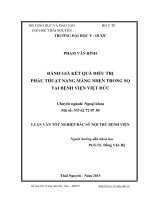 Đánh giá kết quả điều trị phẫu thuật nang màng nhện trong sọ tại bệnh viện việt đức