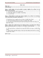 TÌNH HÌNH và kết QUẢ HOẠT ĐỘNG của CÔNG TY cổ PHẦN năm THANH( GIAI đoạn 2010 2012) 
