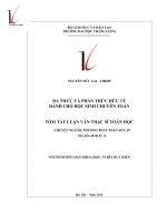 Đa thức và phân thức hữu tỉ dành cho học sinh chuyên toán