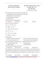 Chuyen vinh phuc mon hoa hoc  lan 3  nam 2017  file word co loi giai 