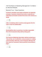 103 test bank for marketing management 1st edition by marshall multiple đề trắc nghiệm marketing
