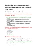 384 test bank for basic marketing a marketing strategy planning approach 18th edition