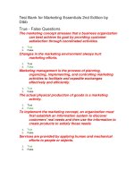Test bank for marketing essentials 2nd edition by dibb 
