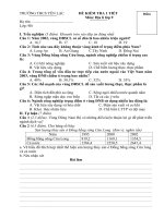 đề kiểm tra 1 tiết địa lí 9   học kỳ II