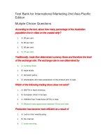 Test bank for international marketing 2nd asia pacific edition 