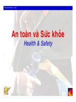 AN TOÀN VÀ SỨC KHỎE (Health & Safety) TRONG XƯỞNG SƠN