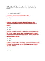 88 test bank for consumer behavior 2nd edition by kardes