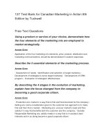 127 test bank for canadian marketing in action 8th edition by tuckwell đề trắc nghiệm marketing