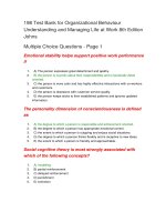 198 test bank for organizational behaviour understanding and managing life at work 8th edition johns