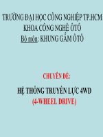 CHUYÊN ĐỀ HỆ THỐNG TRUYỀN LỰC 4WD