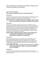 138 test bank for advertising and IMC principles and practice 9th edition by moriarty