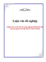 Nghiên cứu và đề xuất các công nghệ tái chế khả thi chất thải rắn plastic trên địa bàn TP. Hồ Chí Minh