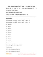 Giải bài tập trang 107 SGK Toán 1: Hai mươi, hai chục 