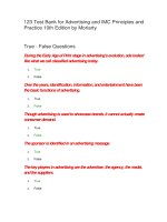 123 test bank for advertising and IMC principles and practice 10th edition by moriarty