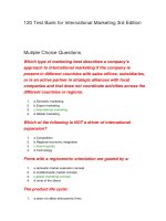 120 test bank for international marketing 3rd edition đề trắc nghiệm marketing