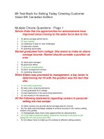 89 test bank for selling today creating customer value 6th canadian edition