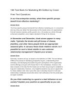 185 test bank for marketing 8th edition by crane đề trắc nghiệm marketing