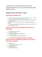99 test bank for advertising and promotion an integrated marketing communication perspective 9th edition by belch