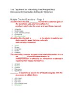 158 test bank for marketing real people real decisions 3rd canadian edition by solomon