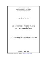 Sử dụng sơ đồ tư duy trong dạy học địa lý lớp 12 (LV thạc sĩ)