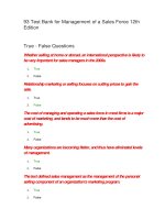 93 test bank for management of a sales force 12th edition