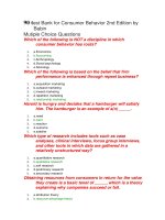 90 test bank for consumer behavior 2nd edition by babin