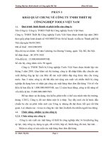 TÌNH HÌNH THỰC tế CÔNG tác kế TOÁN tại CÔNG TY TNHH THIẾT bị CÔNG NGHIỆP TOOLS VIỆT NAM 