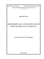Biến đổi không gian văn hóa buôn làng Ê Đê ở Buôn Ma Thuột từ sau 1975 đến nay