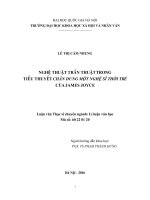 Nghệ thuật trần thuật trong tiểu thuyết Chân dung một nghệ sĩ thời trẻ của James Joyce