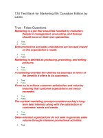 134 test bank for marketing 5th canadian edition by lamb đề trắc nghiệm marketing