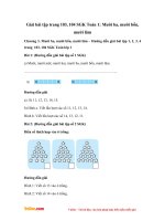 Giải bài tập trang 103, 104 SGK Toán 1: Mười ba, mười bốn, mười lăm 