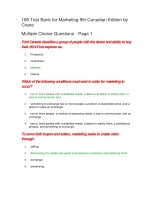 189 test bank for marketing 9th canadian edition by crane đề trắc nghiệm marketing