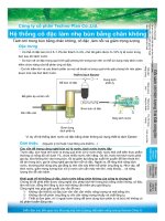 Hệ thống cô đặc làm nhẹ bùn bằng chân không