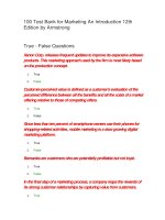 100 test bank for marketing an introduction 12th edition by armstrong đề trắc nghiệm marketing