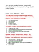 106 test bank for advertising and promotion an integrated marketing communications perspective 8th edition by belch
